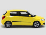 Skoda Fabia yellow 1:43 Abrex diecast Scale Model car.