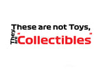 These are not Toys, They are Collectibles transparent sticker set.