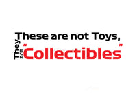 These are not Toys, They are Collectibles transparent sticker set.