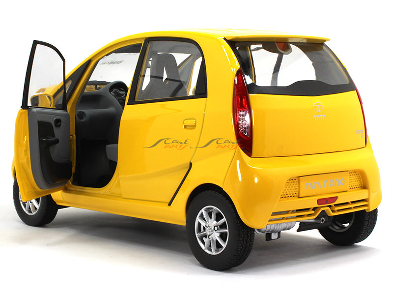 Tata Nano yellow 1:18 Norev diecast scale model car | Scale Arts India