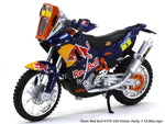 Team Red Bull KTM 450 Dakar Rally 1:18 Bburago diecast scale model bike.