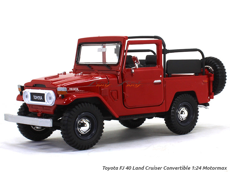 Toyota FJ 40 Land Cruiser Convertible 1:24 Motormax diecast scale