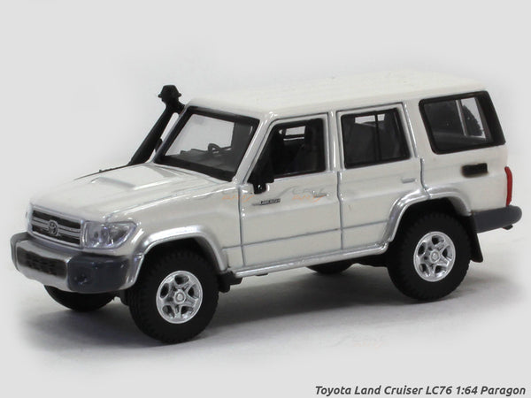 Toyota Land Cruiser LC76 white 1:64 Paragon diecast scale model miniature car