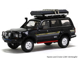 Toyota Land Cruiser LC80 black with Roof Rack 1:64 Kengfai diecast scale miniature car