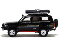 Toyota Land Cruiser LC80 black with Roof Rack 1:64 Kengfai diecast scale miniature car