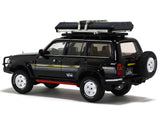 Toyota Land Cruiser LC80 black with Roof Rack 1:64 Kengfai diecast scale miniature car
