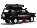 Toyota Land Cruiser LC80 black with Roof Rack 1:64 Kengfai diecast scale miniature car