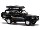 Toyota Land Cruiser LC80 black with Roof Rack 1:64 Kengfai diecast scale miniature car