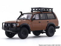Toyota Land Cruiser LC80 brown 1:64 GCD diecast scale model car