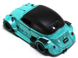 Volkswagen Beetle RWB blue 1:64 diecast scale miniature car.