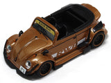 Volkswagen Beetle RWB brown 1:64 diecast scale miniature car.