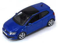 Volkswagen Polo MK5 GTI blue 1:24 Bburago diecast scale model car.