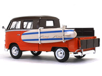 Volkswagen Type 2 T1 Double Cab Pickup with surfboard 1:24 Motormax diecast scale model car