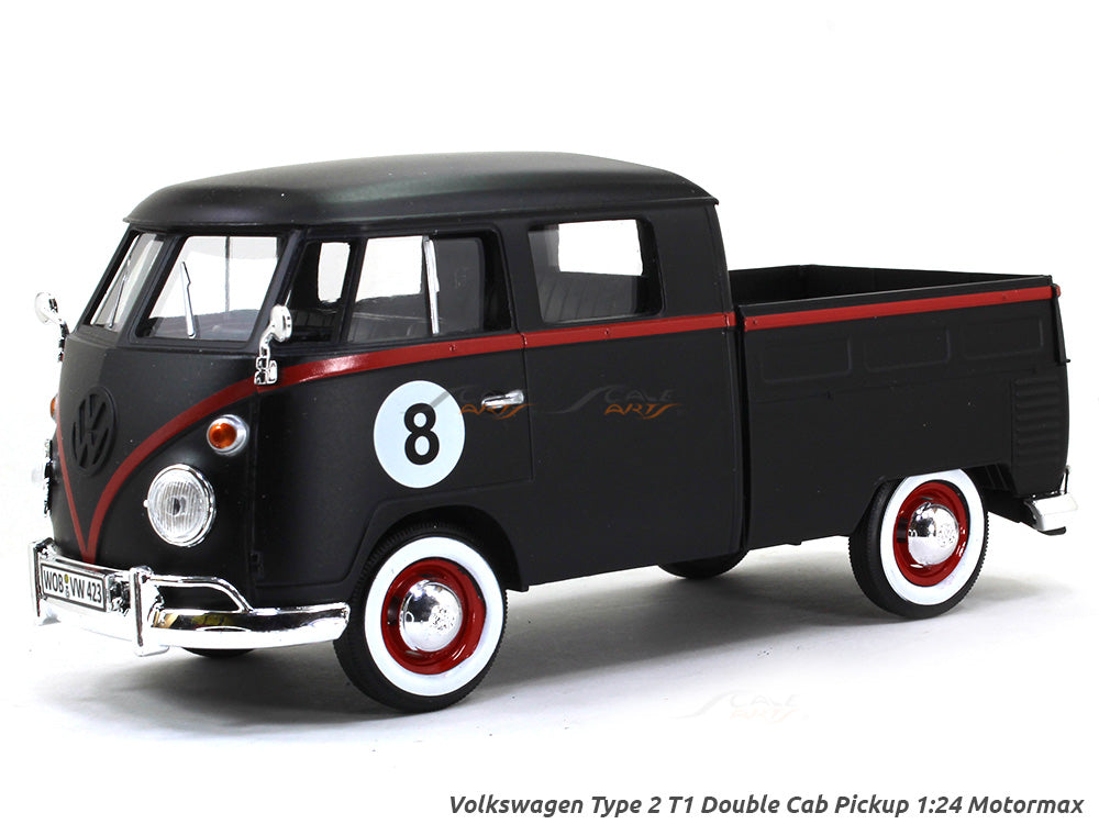 Volkswagen Type 2 T1 Double Cab Pickup #8 1:24 Motormax diecast