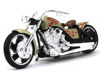 American Chopper brown 1:18 Motormax diecast scale model bike.