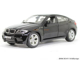 BMW X6 M Black 1:18 Bburago diecast Scale Model car.