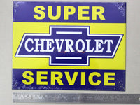 Chevrolet Service Tin plate collectible signboard.