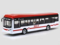 City bus white Bburago 19cm diecast Scale Bus.