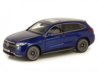2019 Mercedes-Benz EQC 4Matic N293 blue 1:18 NZG diecast scale model car.