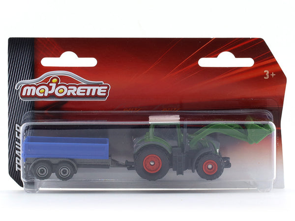 Fendt 939 tractor with trailer 1:61 Majorette scale model car