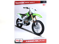 Kawasaki KX 450F 1:12 Maisto Model kit bike scale model collectible.