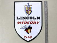 Lincoln Mercury Service Tin plate collectible signboard.