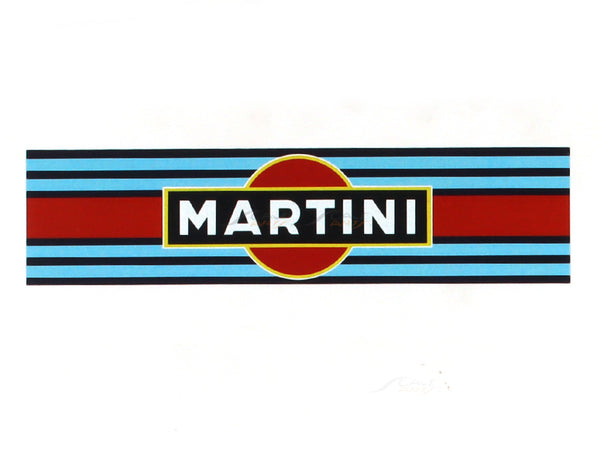 Martini Racing water resistant sticker set