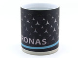 Petronas inspired design color changing coffee mug