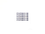 Porsche letter chrome 1:18 Scale Arts In.