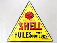 Shell Service Tin plate collectible signboard.