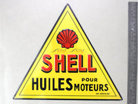 Shell Service Tin plate collectible signboard.