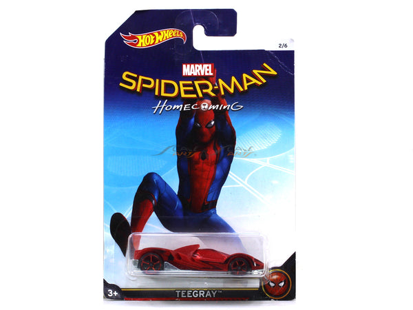 Teegray Spider-Man 1:64 Hotwheels diecast Scale Model car.